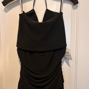 Night Way Collections Strapless Black Dress
